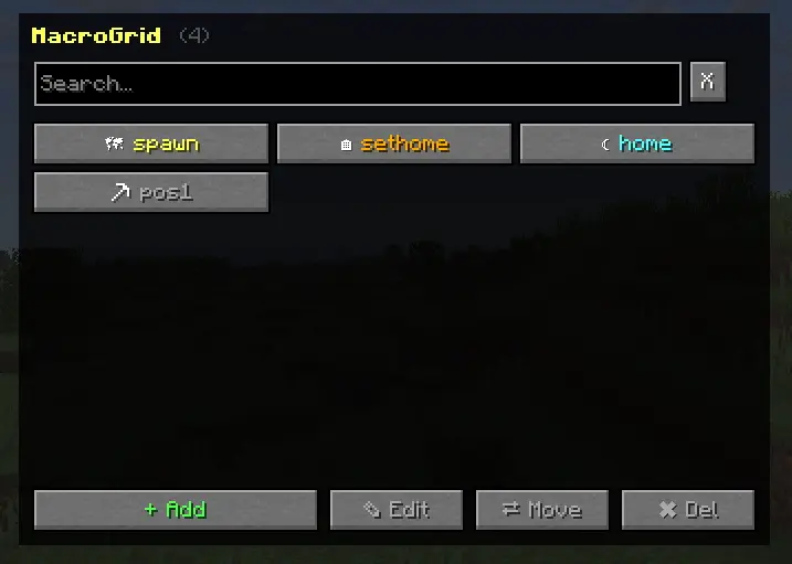 Main menu