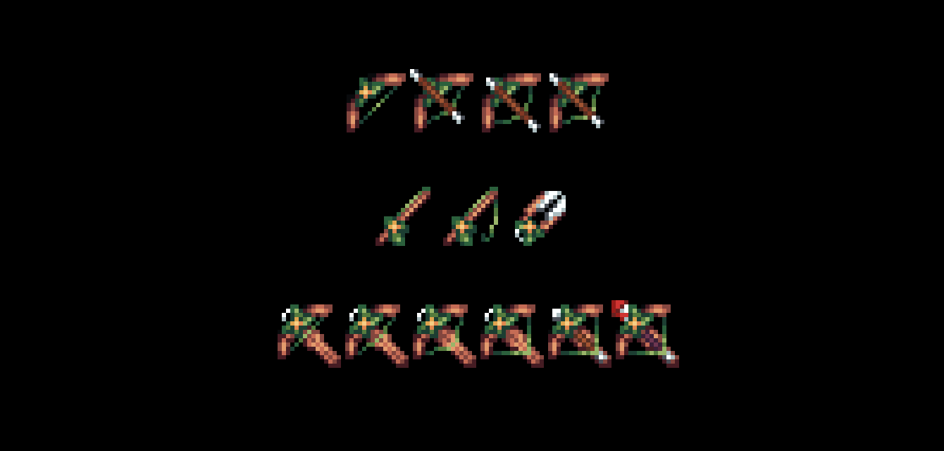 Minecraft bows, crossbows, fishing rod and shears retextured.