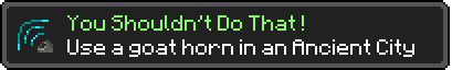you shouldnt do that