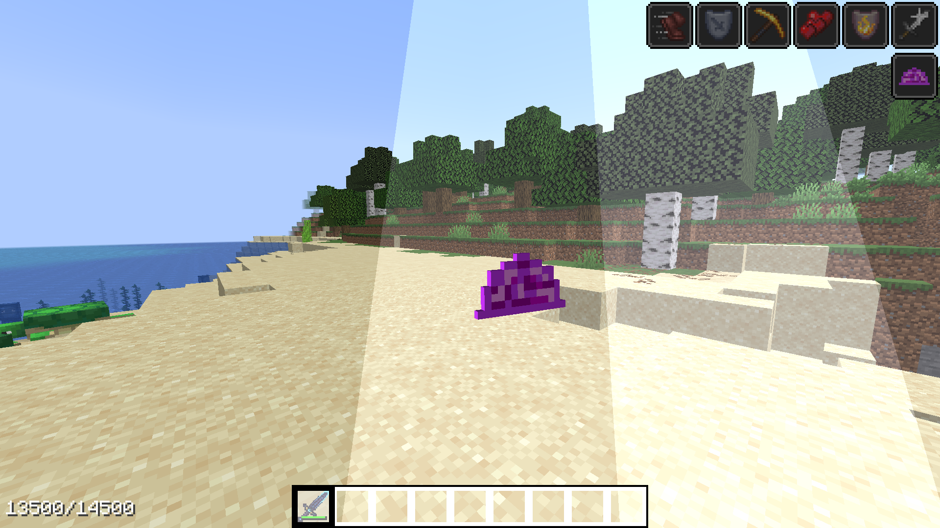 Sword preview with powerup