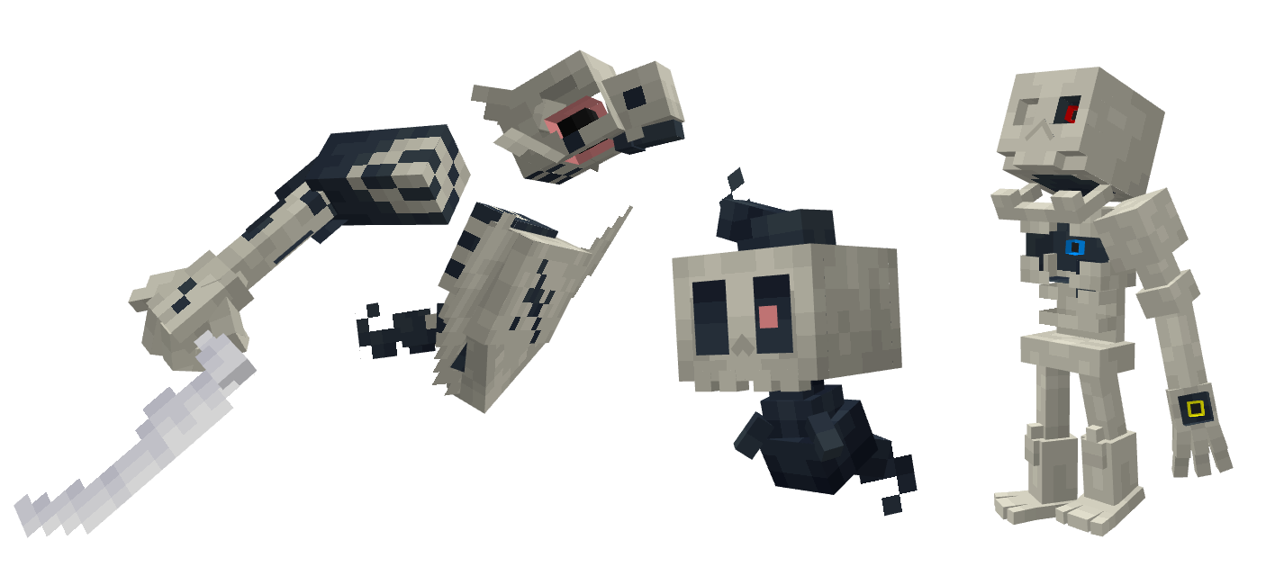 An image depicting phantump-uv, reapmarrow and maliceskull