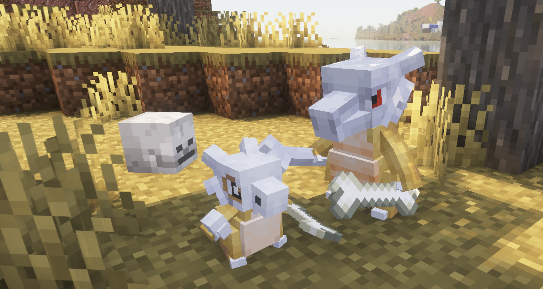 Cubebone and Marowak holding bones.