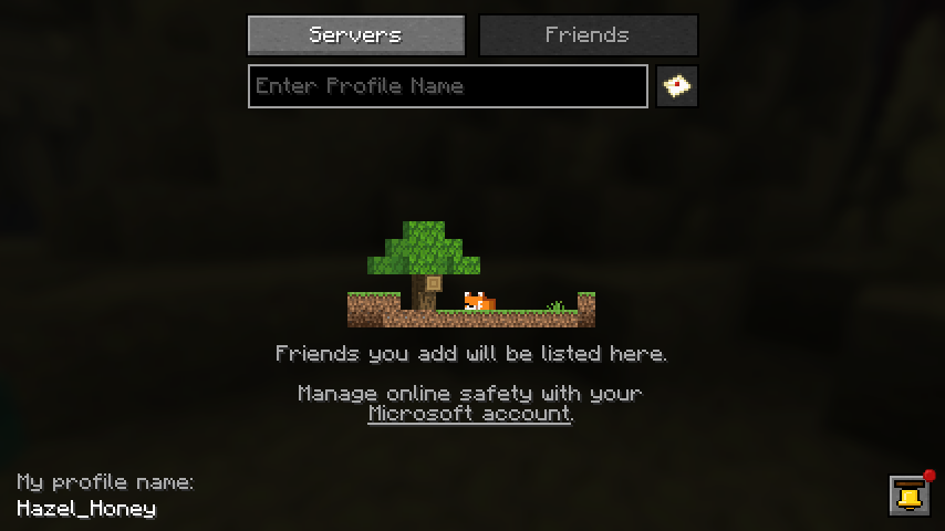 friend request pagew with notification