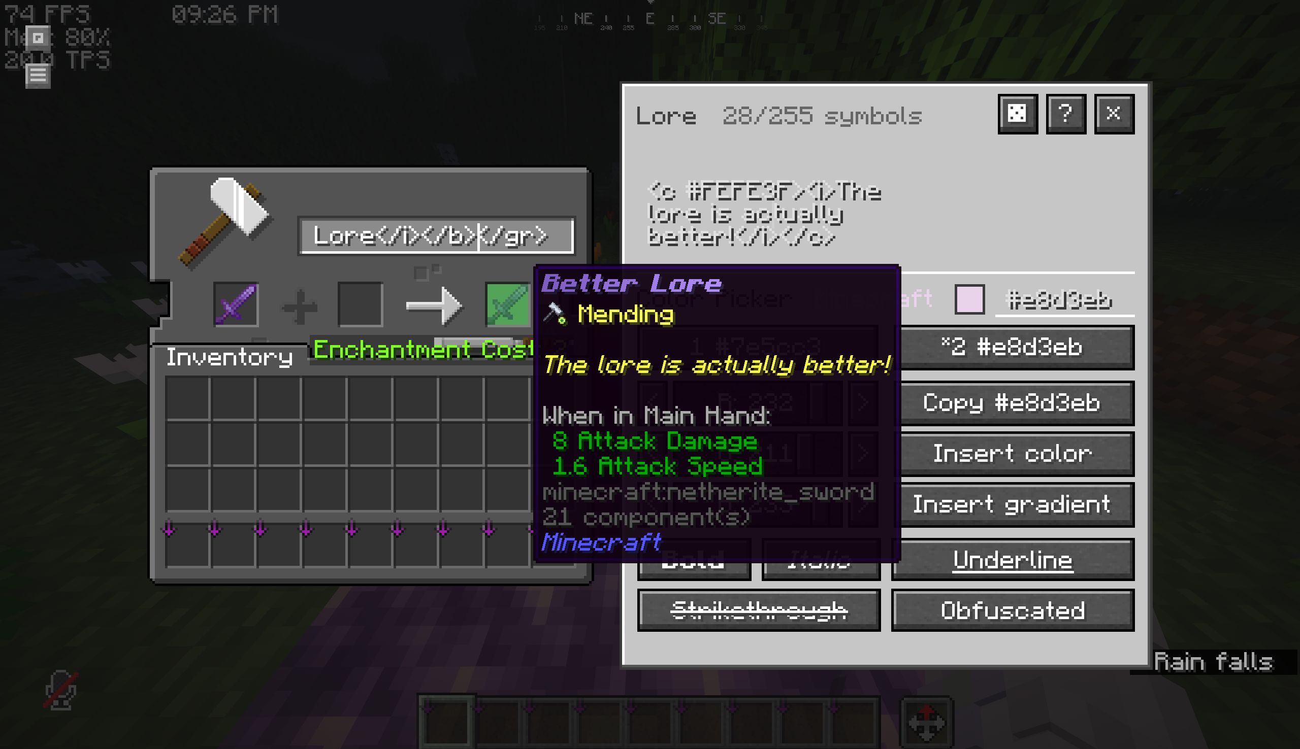 Sword Naming Showcase