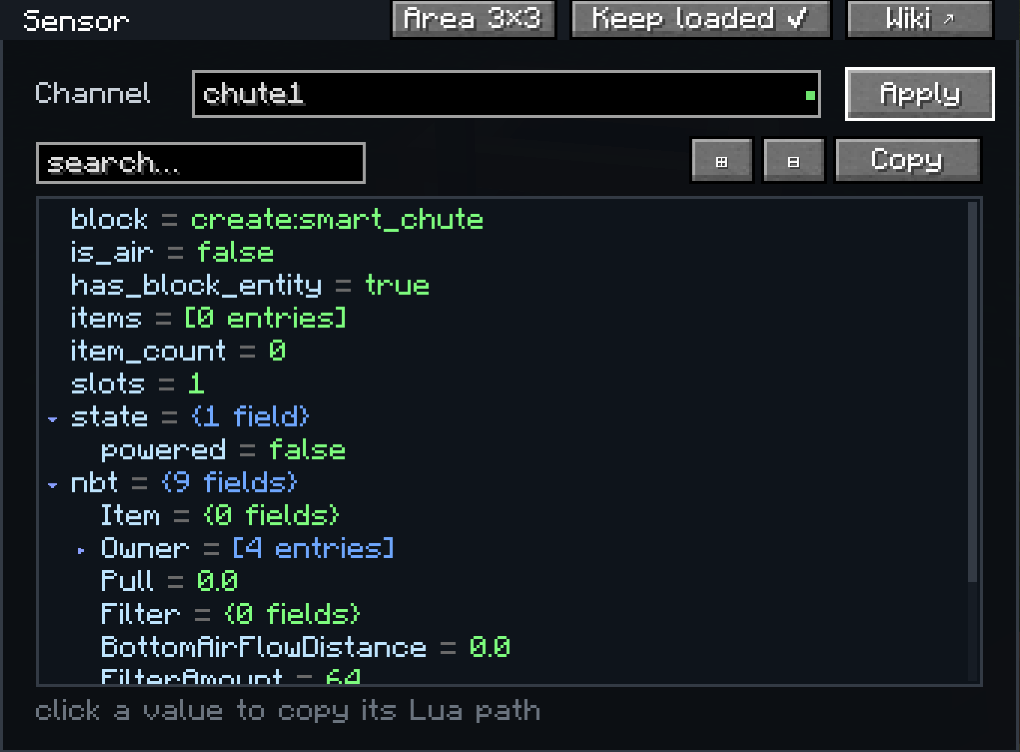 sensor gui