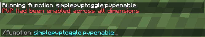 Simple PVP Toggle Datapack Minecraft Data Pack
