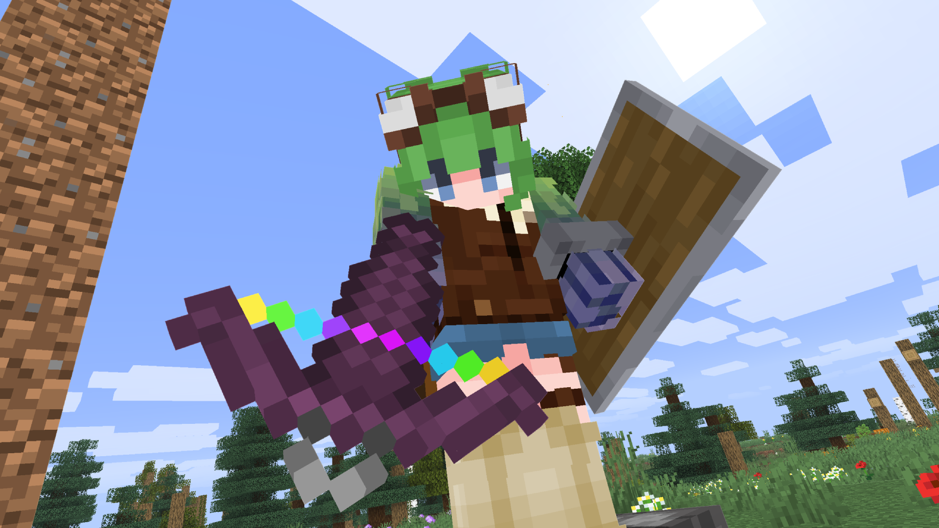 A player holding the 