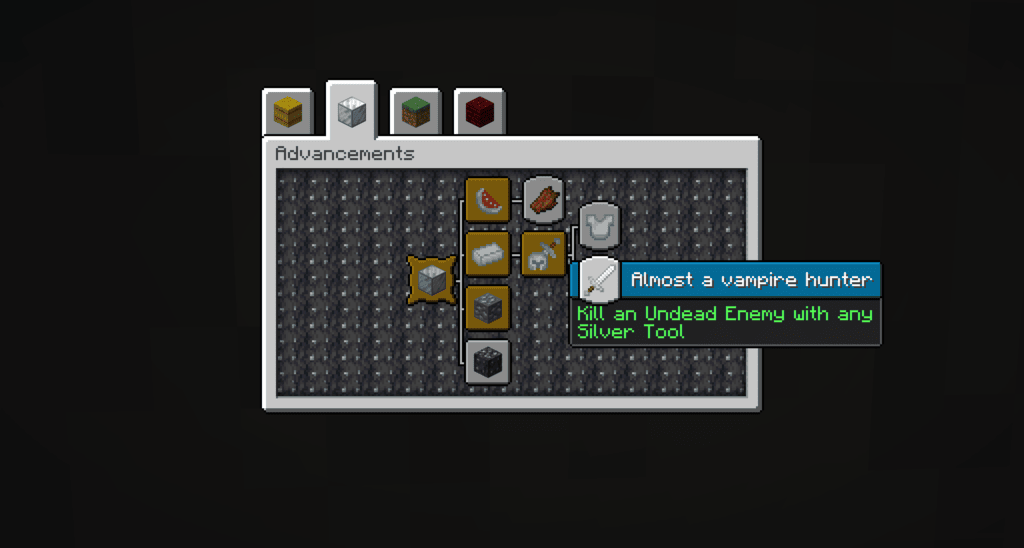 Simple Silver Advancements