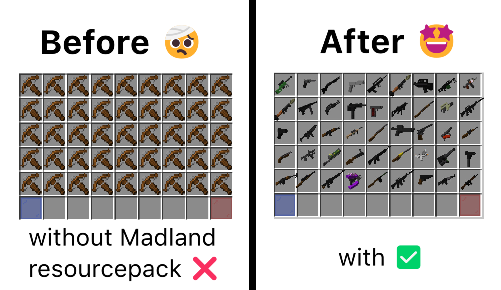 before / after