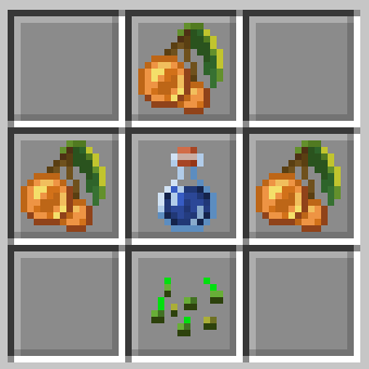 WHITE WINE RECIPE - Three glow berries, one wheat seed, one water bottle.