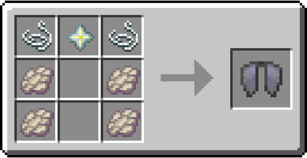 You can craft an elytra using 1 nether star, 2 string, and 4 phantom membranes.