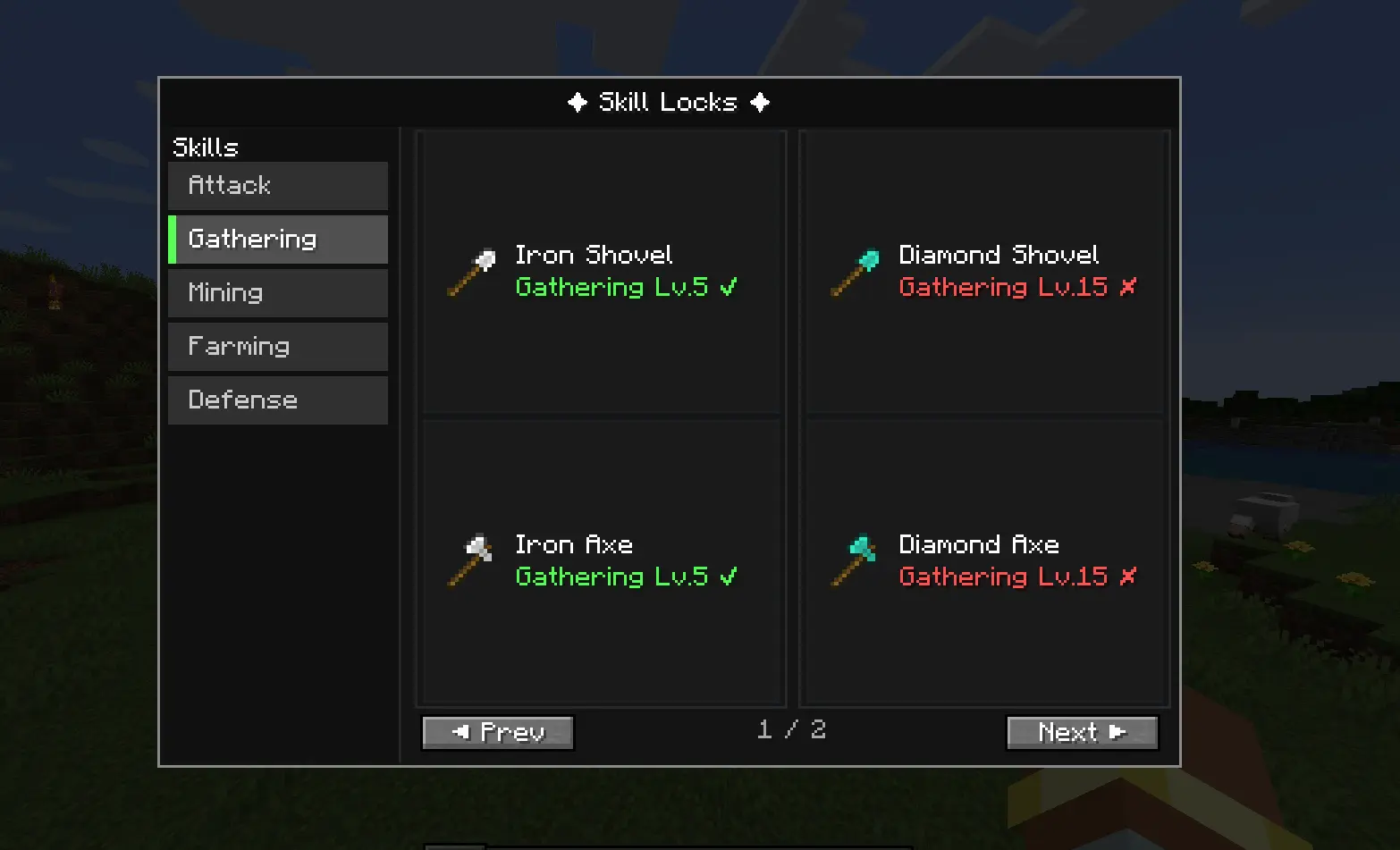 Skill Locks GUI