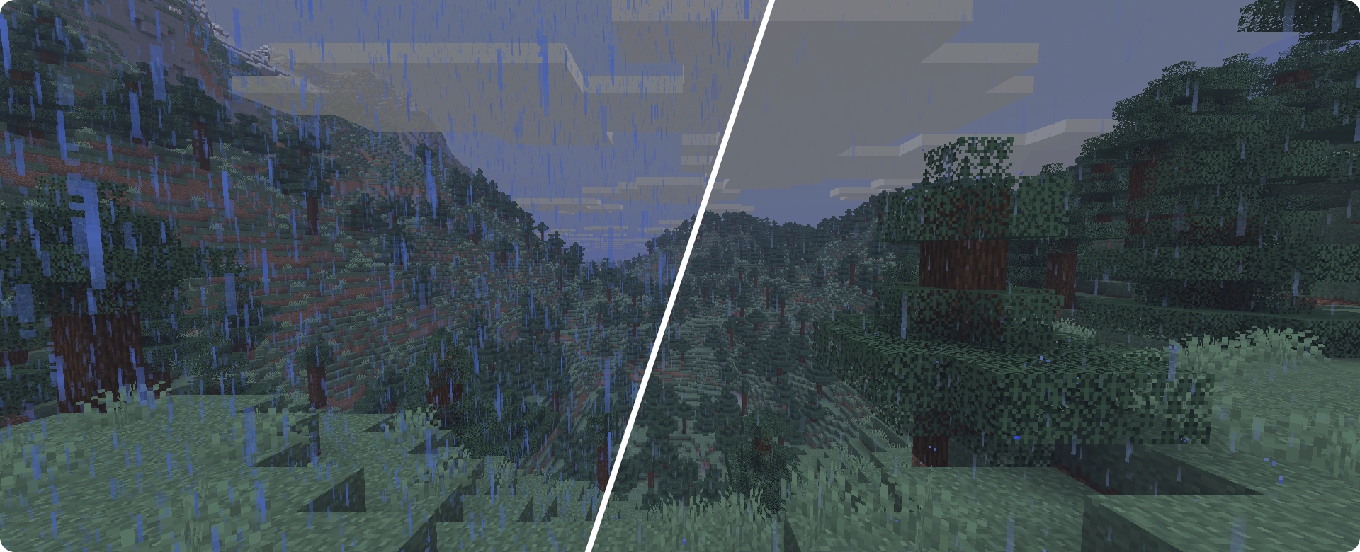Rain before and after
