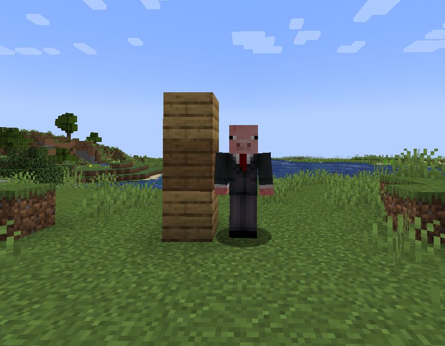A super soldier at 2.5 blocks tall
