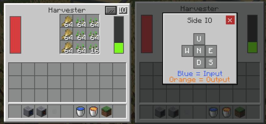 Harvester with I/O options