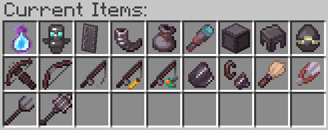 Current Items (1.0.7)