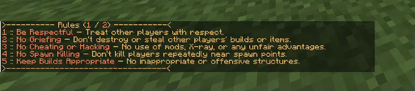 Rules