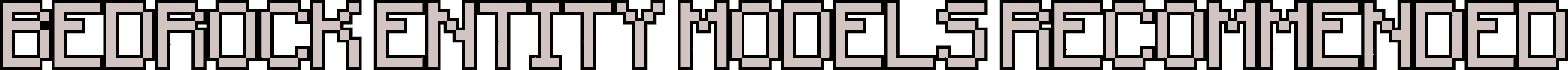 bedrock entity models recommended