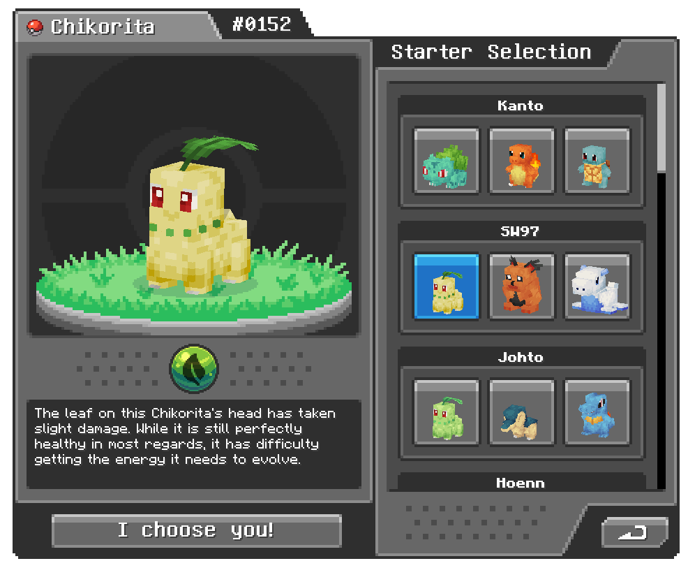 Starter selection including the SW97 Trio!