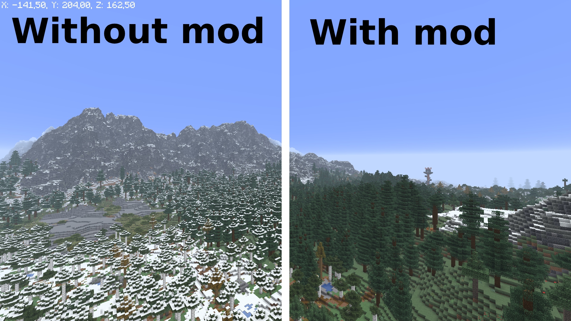 Without / With Mod