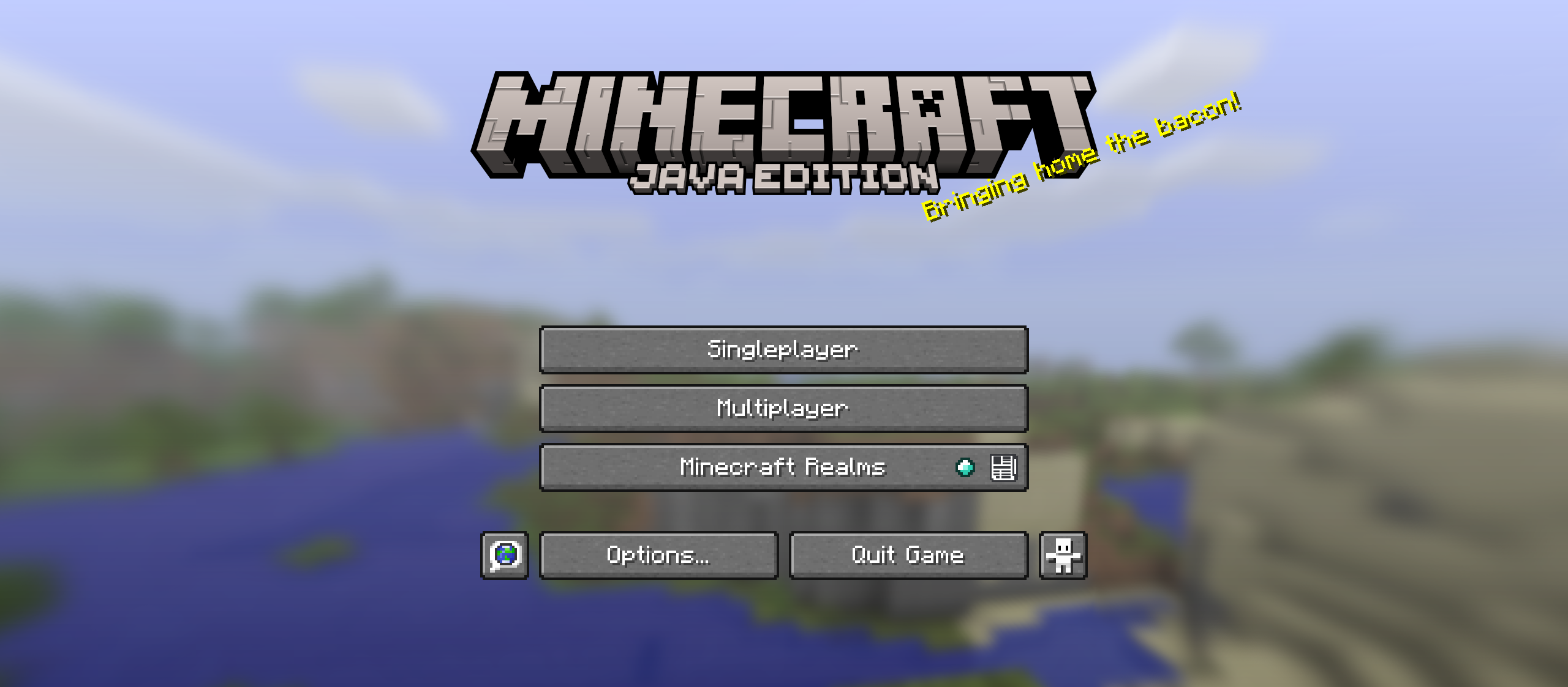 Minecraft Menu That Has Rounded Corners for Buttons.