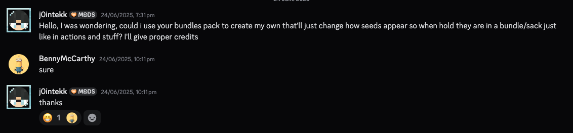 A picture of Ben agreeing to making this resource pack