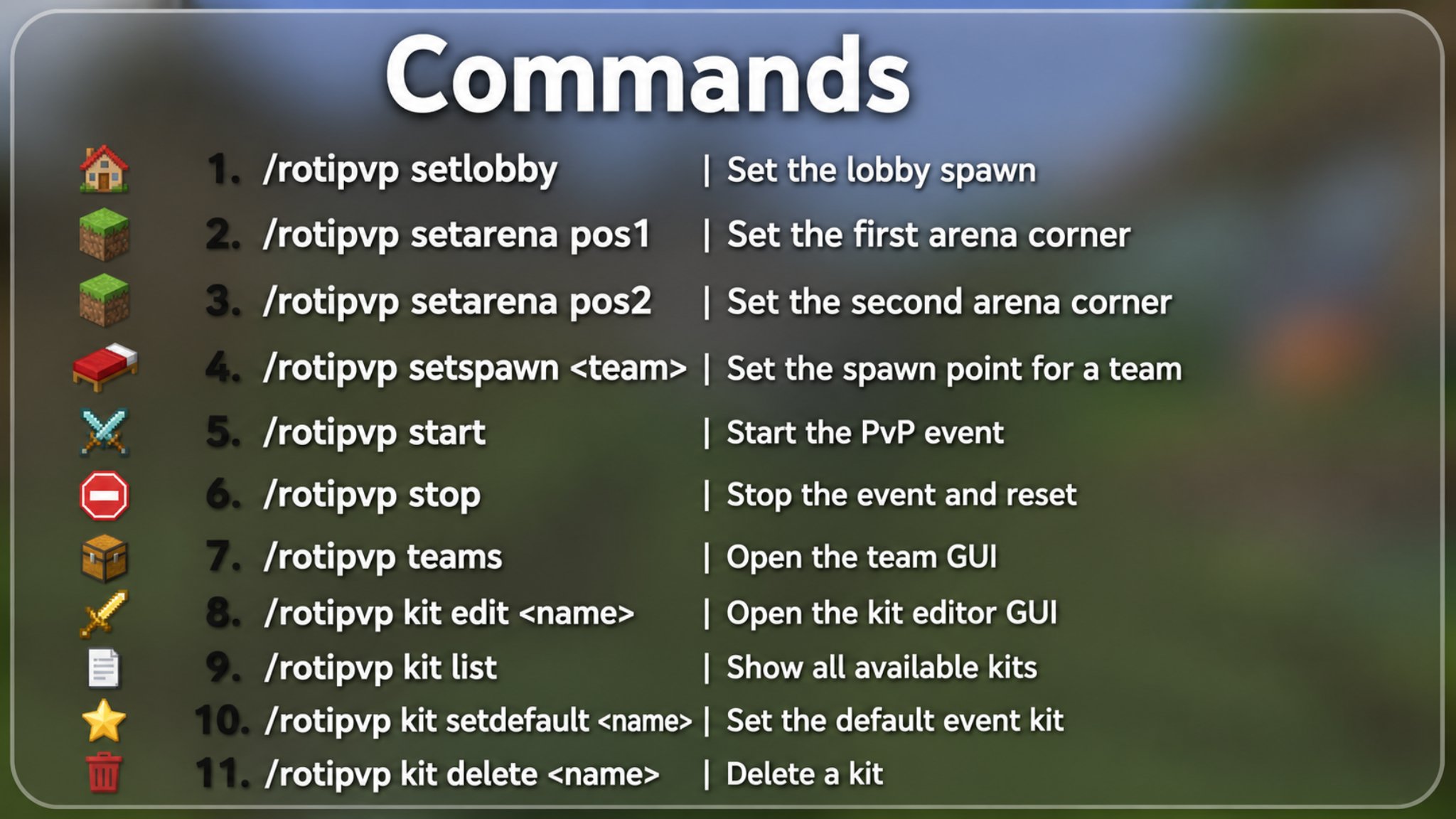 Commands