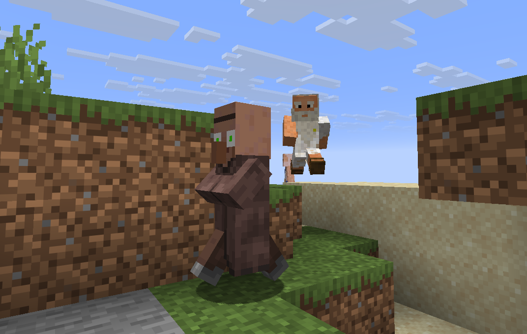 Diogenes harasing villagers