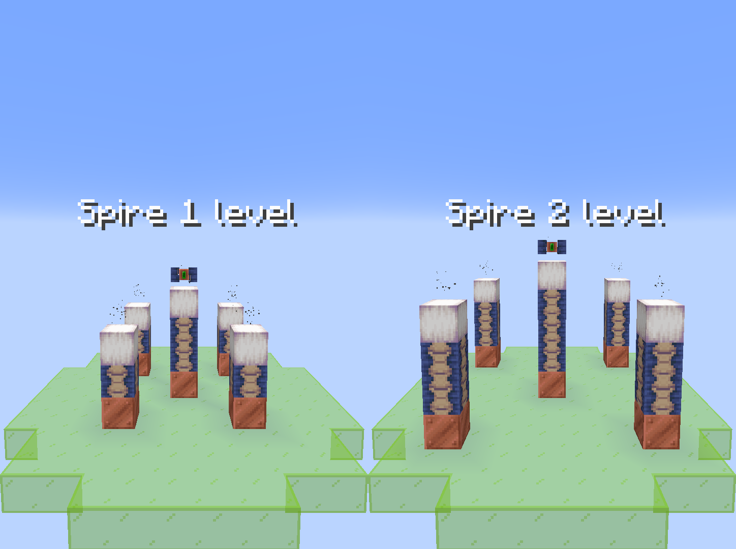 The 1 and 2 levels of the spire ENG