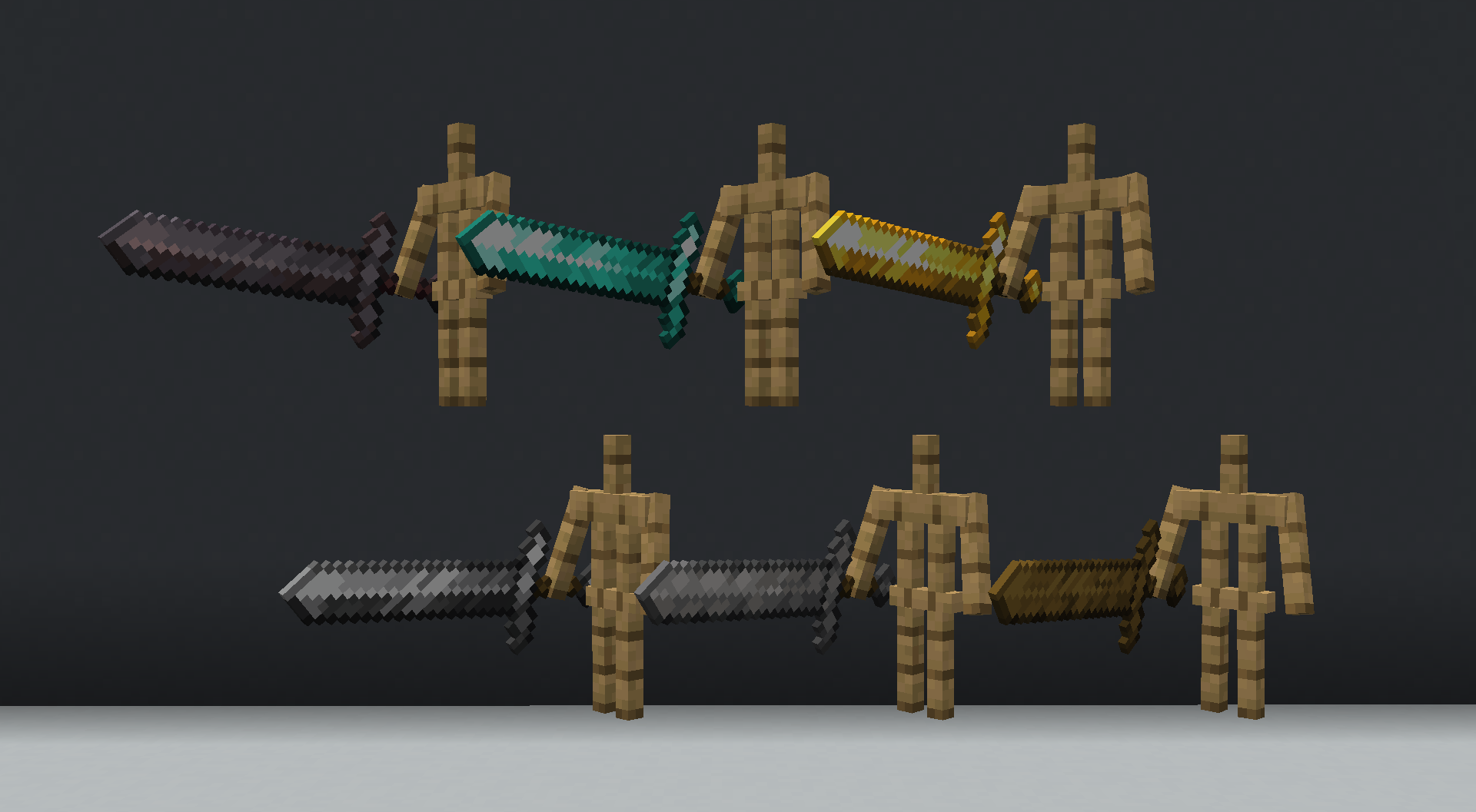 A showcase of all the sword sprites together
