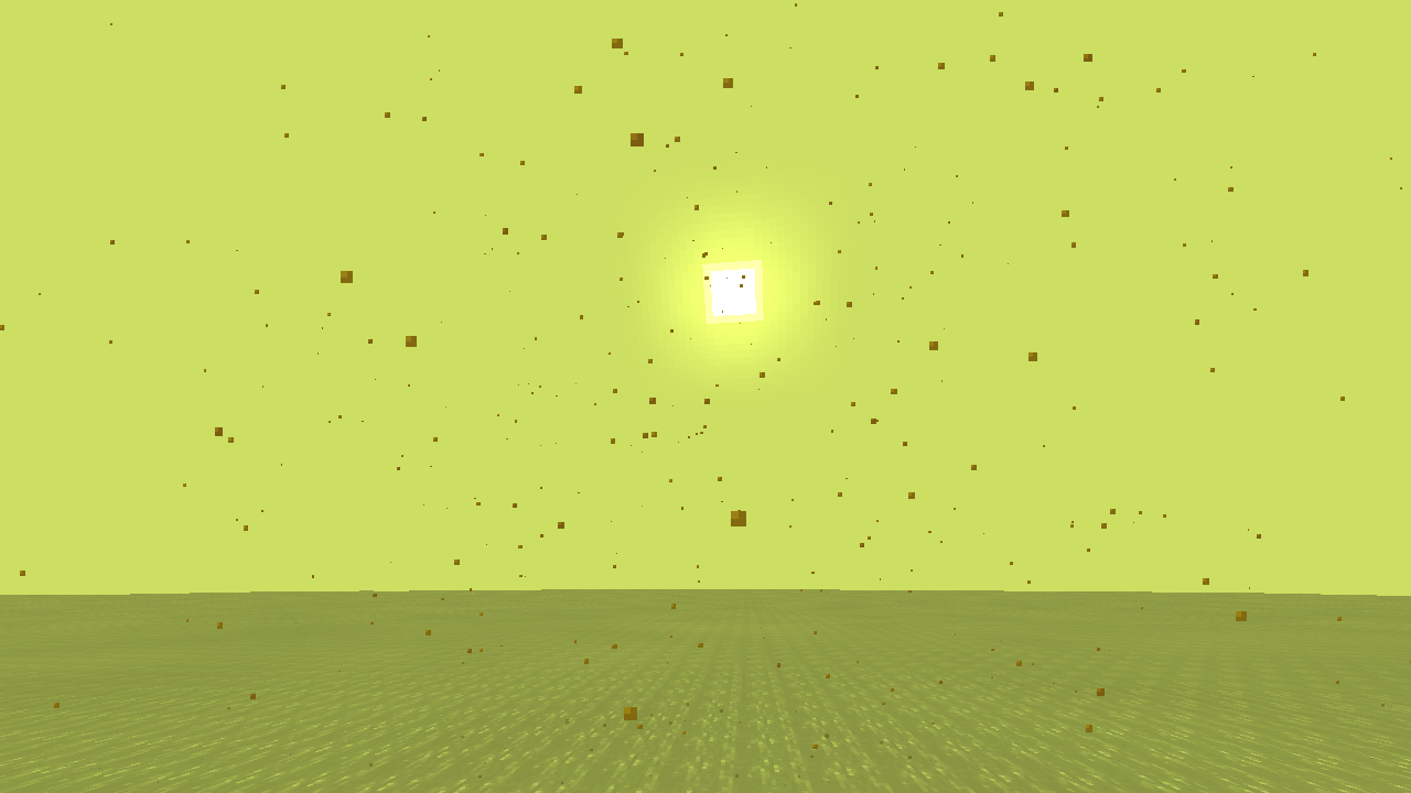 A photo of the Pee Dimension. The liquid is a yellow and green colour.