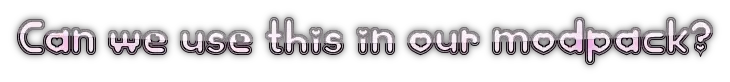 Can we use this mod in our modpack?