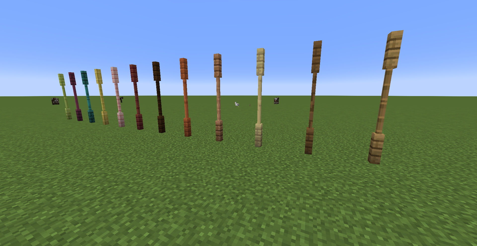 You can make wooden post