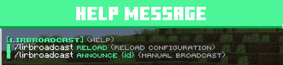 Help message