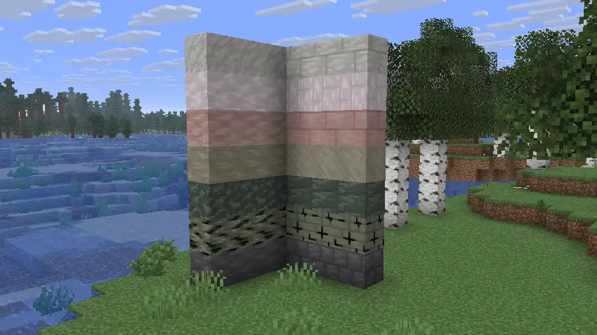 Building blocks from new stone variants