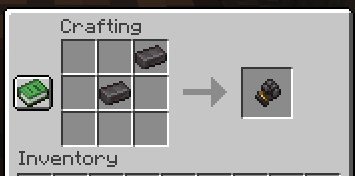 Crafting Builder's Gauntlet using 2 netherite ingots