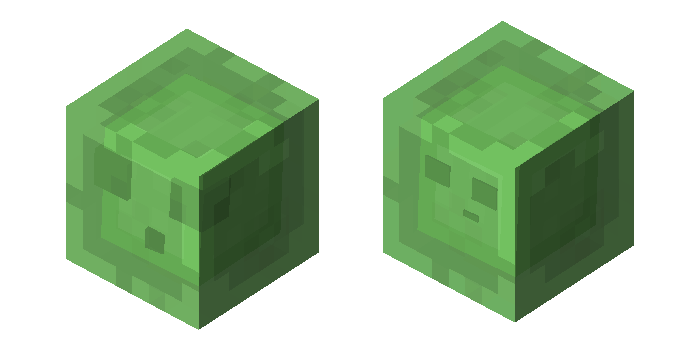 Slimes can be renamed to "Slamaslime" to get the slime from the Slamacow addon. Also, it now has a 1 in 50 percent spawn chance, istead of replacing the vanilla slime. (Extension Pack)