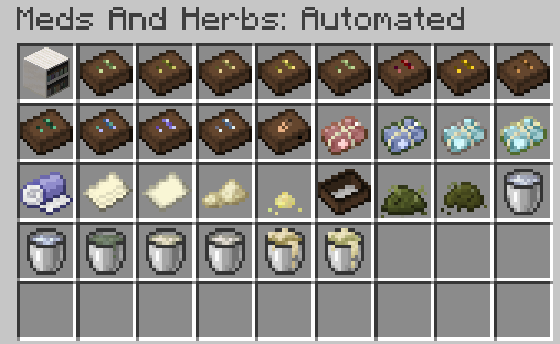 Items list of all the items of this mod.