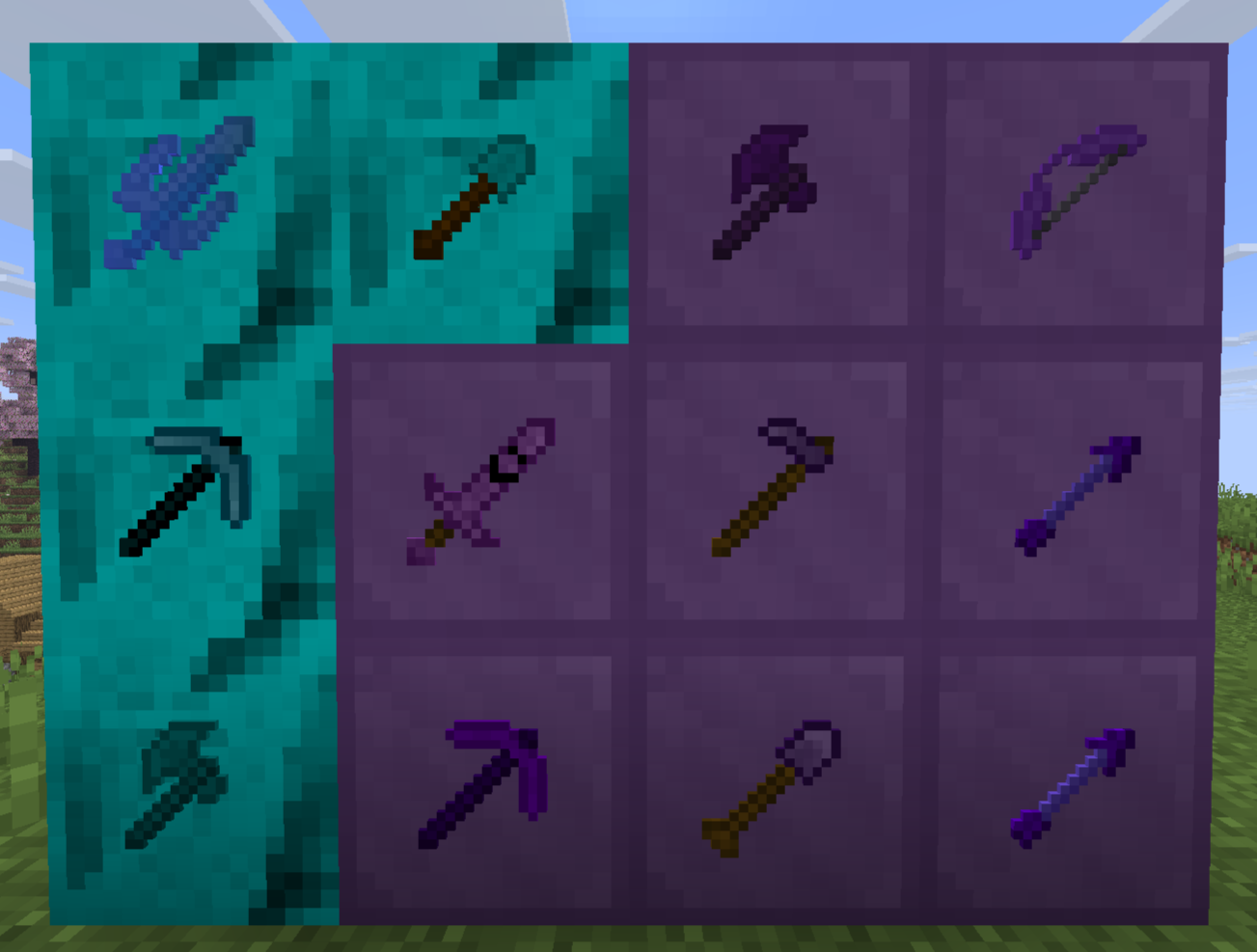 All tools in The Wasted Nylium mod