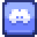 a pixelart redition of the Discord logo