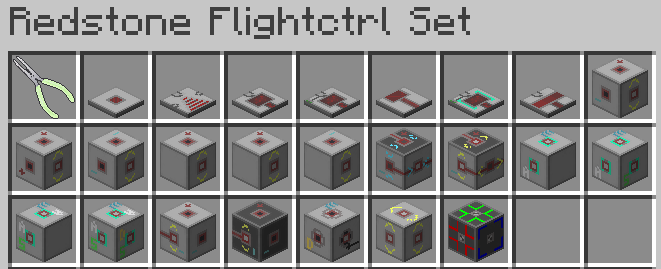 All mod items (25 of them)