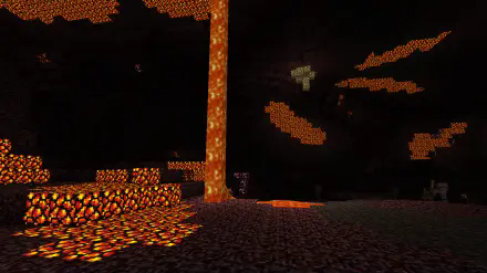 Igneous netherrack and soulsand scattered around the nether.