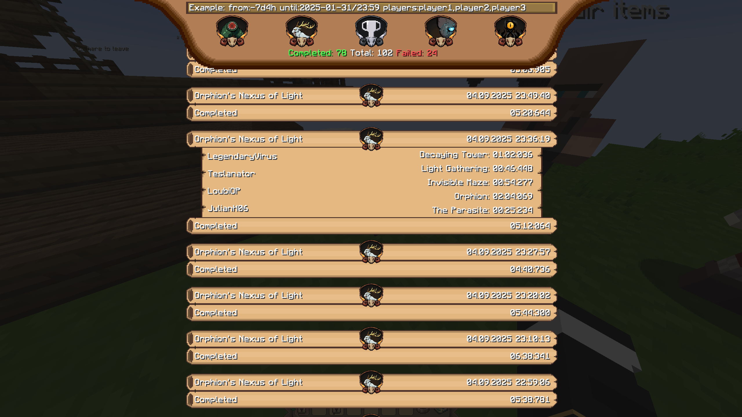 Raid List