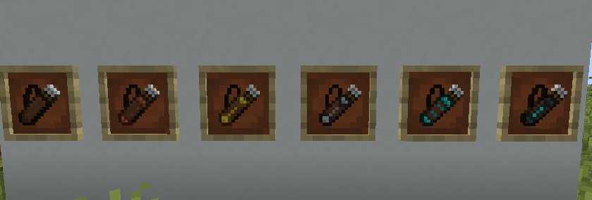 Quiver showcase, showing the new quiver sprites included in the pack.