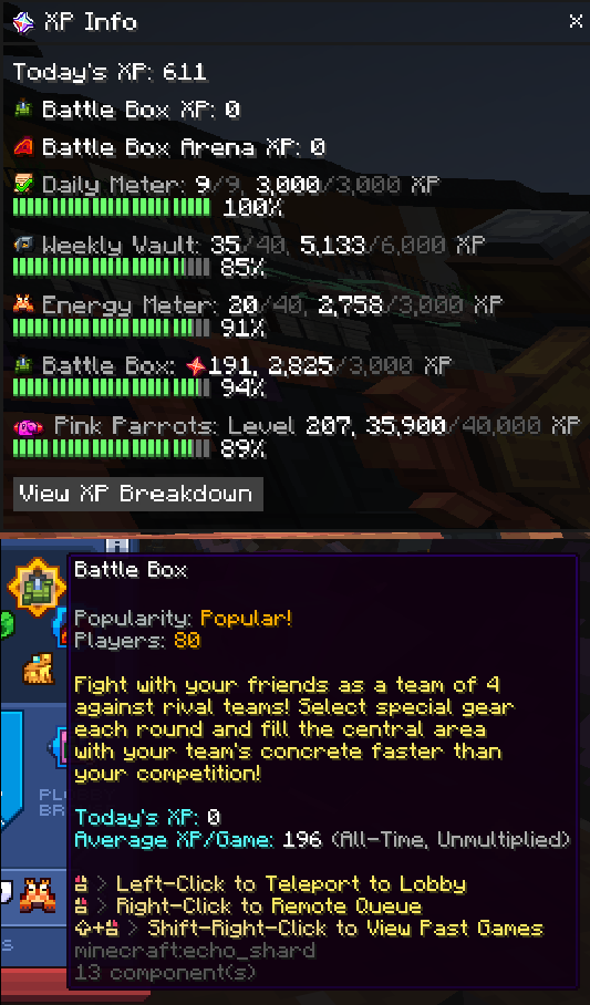 XP Info Example