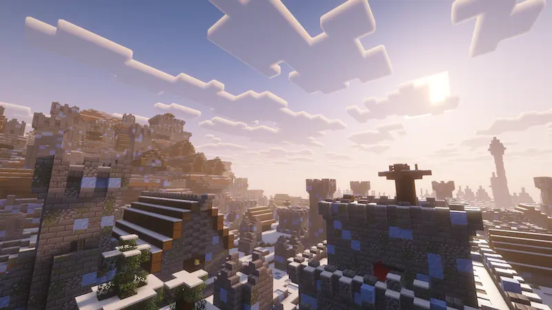 frozen city