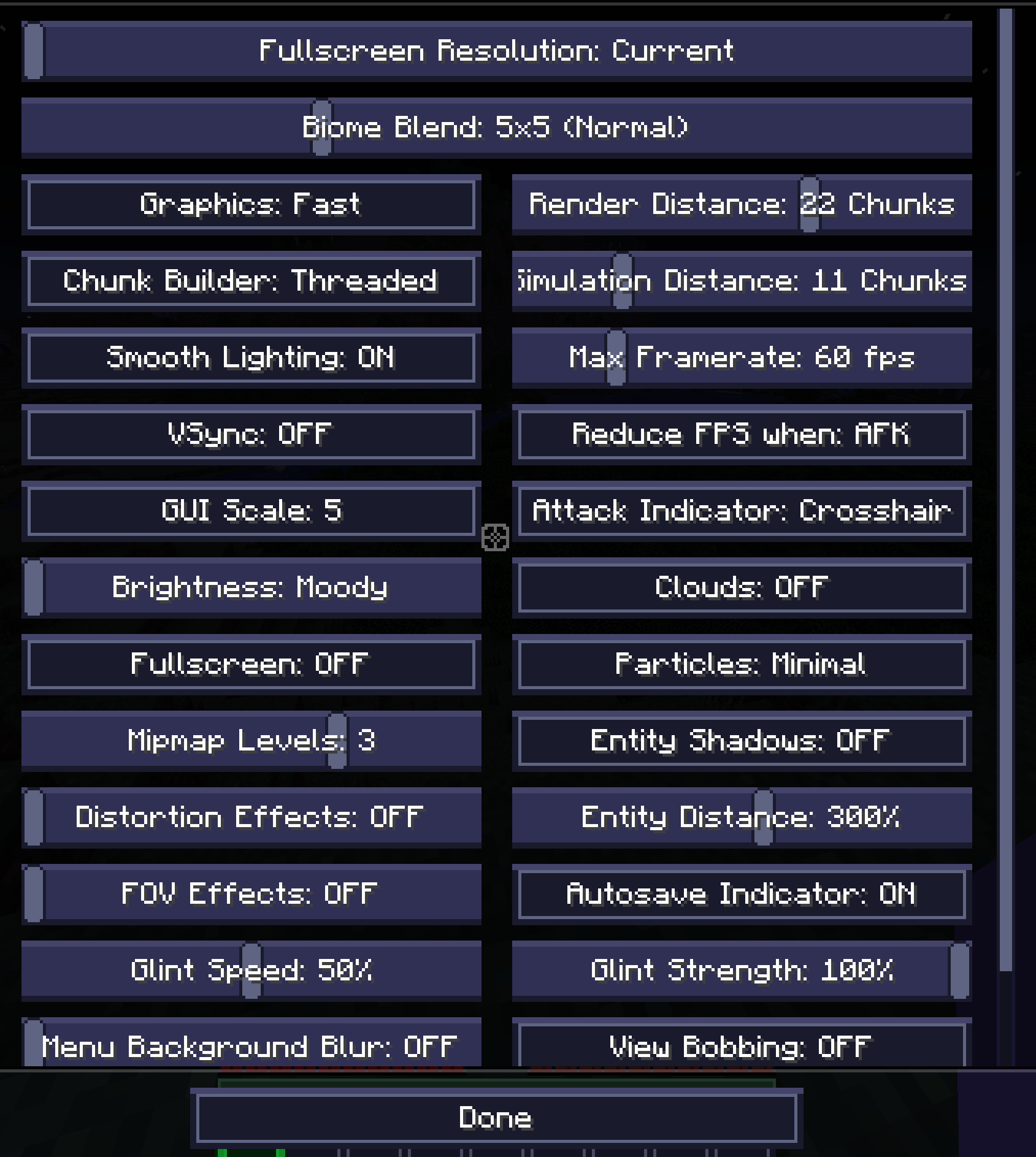 setting GUI