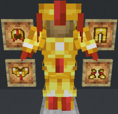 Display of Golden Armor