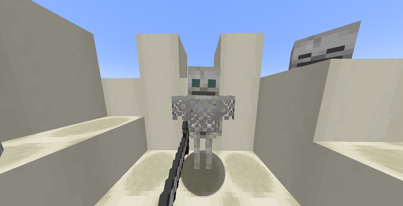 A Sumonned Skeleton on some bone blocks