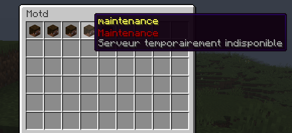 GUI menu